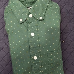 J Crew dot pattern button down
